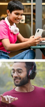 People using their electronic devices